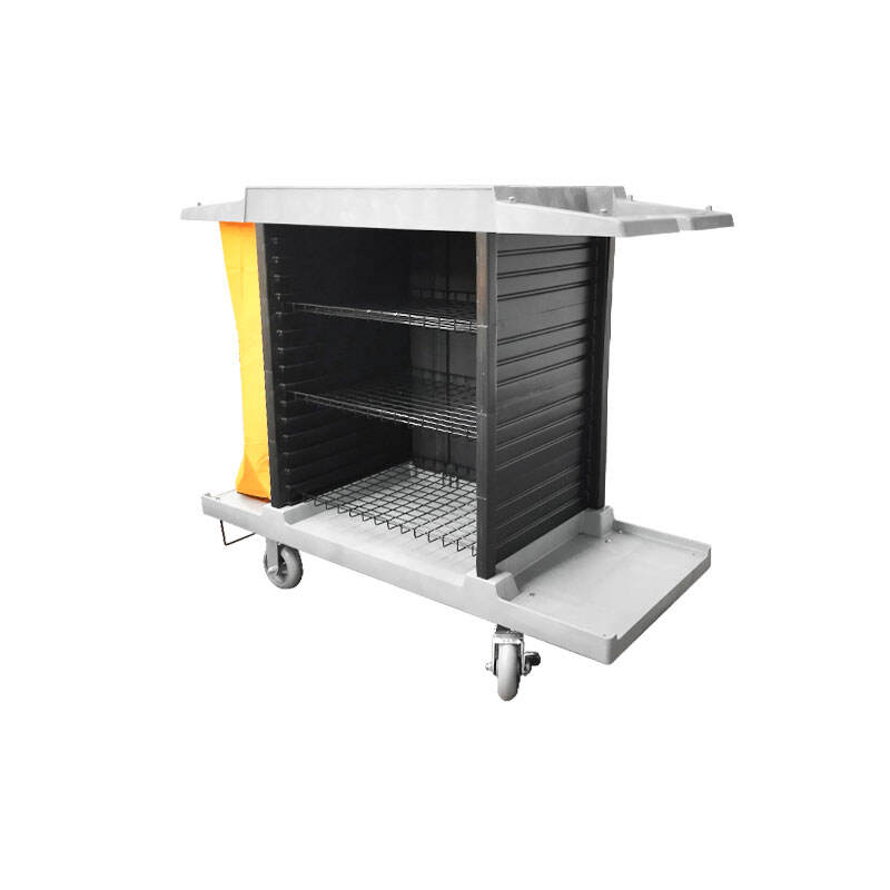 Multifunctional Housekeeping Cart with A  Large Capacity Carbient, Polypropylene, JA3071