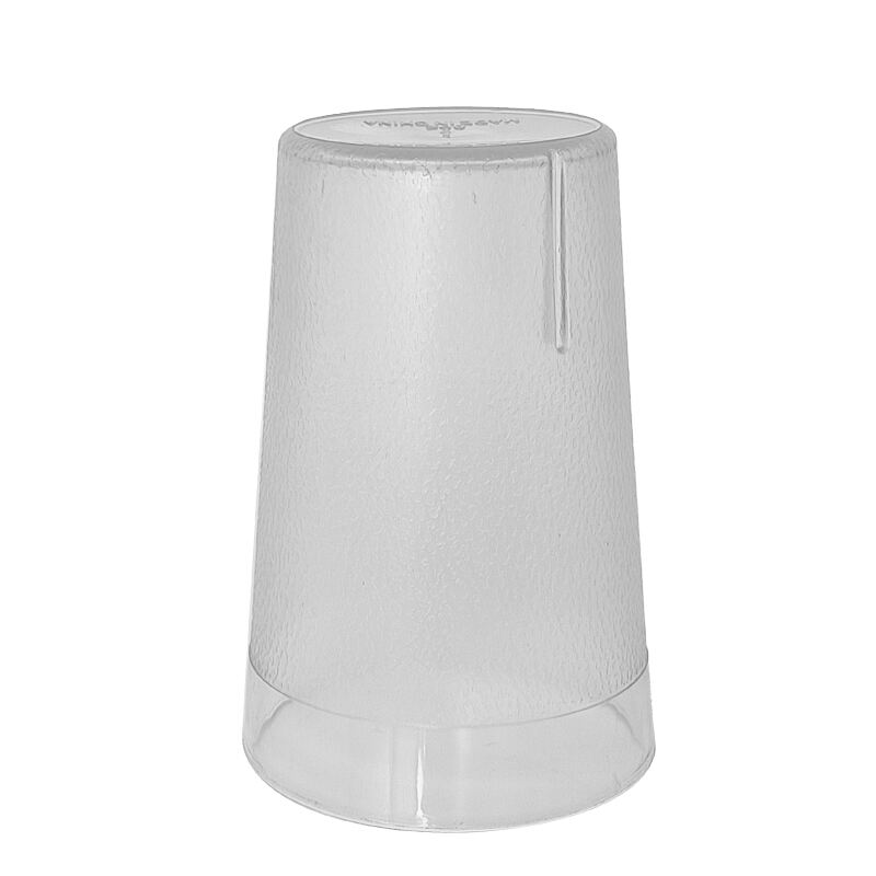 8 oz. Pebbled Tumbler Restaurant Cup, SAN Plastic, Clear, DR3002CL