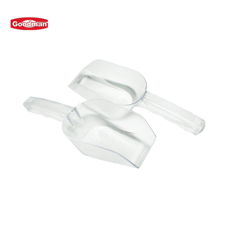 6 oz. Flat Bottom Plastic Ice Scoop , Polycarbonate, Clear, BA3031