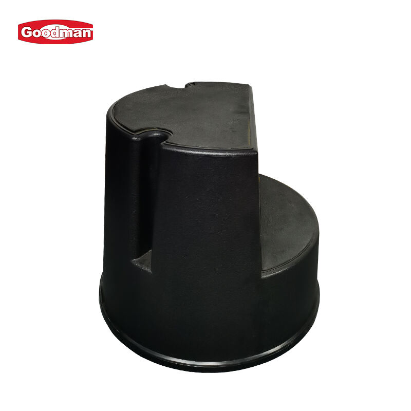 Two-Step Rolling Plastic Step Stool,  Polypropylene, Black, JA3100