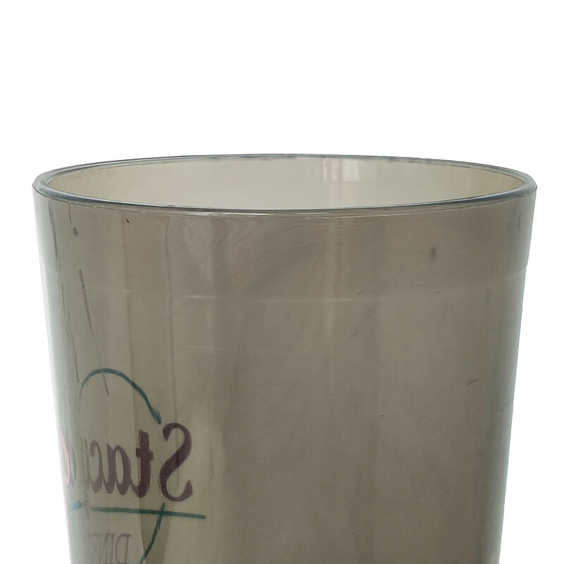 16 oz. Smooth Tumbler Restaurant Cup, SAN Plastic, Black, DR3005BK