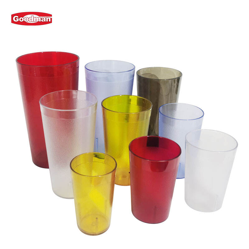 8 oz. Pebbled Tumbler Restaurant Cup, SAN Plastic, Clear, DR3002CL