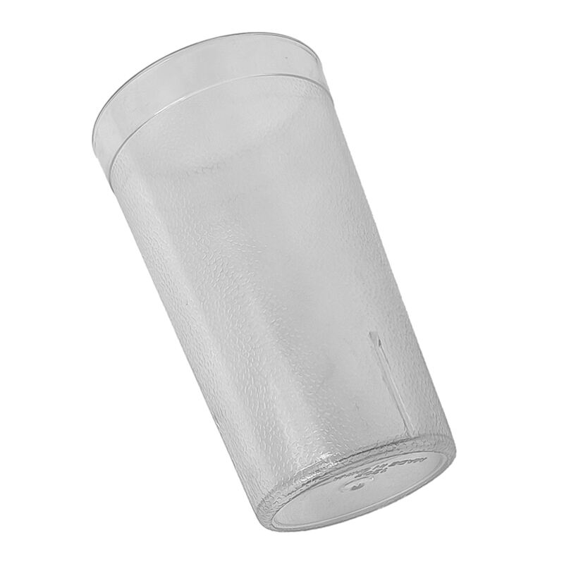 12 oz. Pebbled Tumbler Restaurant Cup, SAN Plastic, Clear, DR3004CL