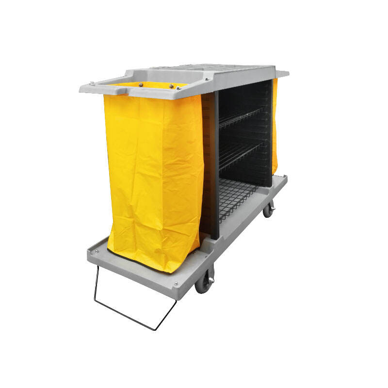 Multifunctional Housekeeping Cart with A  Large Capacity Carbient, Polypropylene, JA3071