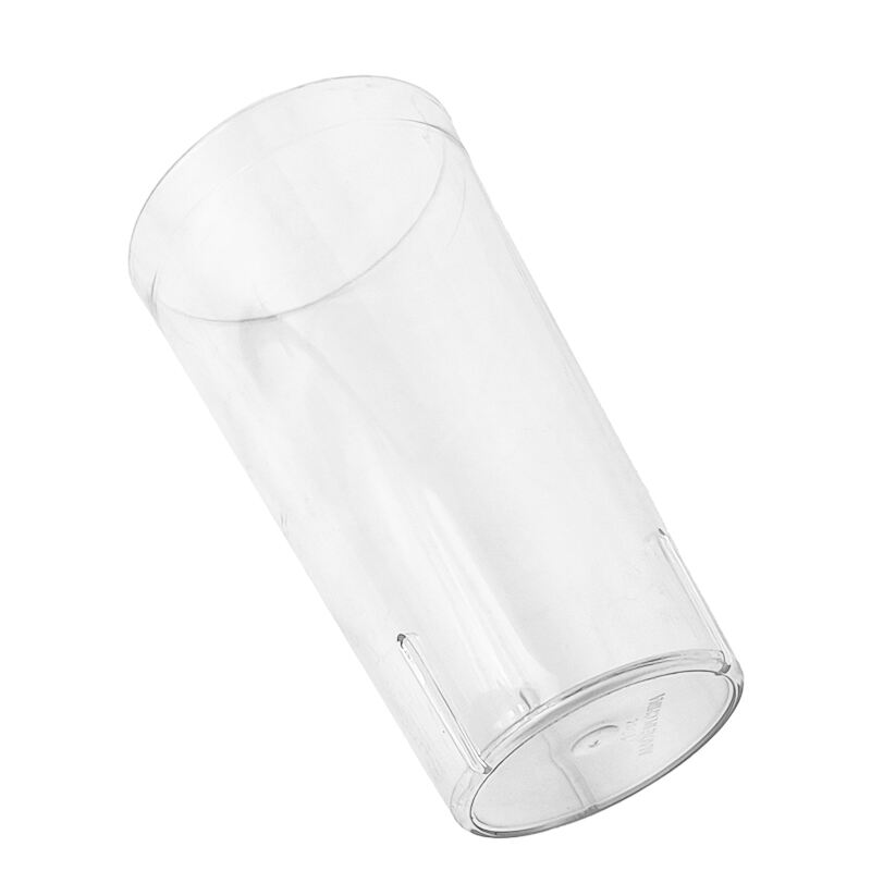 16 oz. Smooth Tumbler Restaurant Cup, SAN Plastic, Clear, DR3005CL