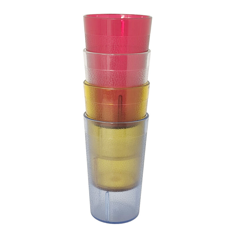 5 oz. Pebbled Tumbler Restaurant Cup, SAN Plastic, Clear, , DR3001CL