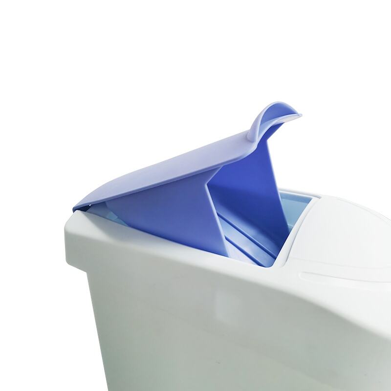 5 Gallon Slim Foot-pedal Female Hygiene Bin, Polypropylene, White, JA3029