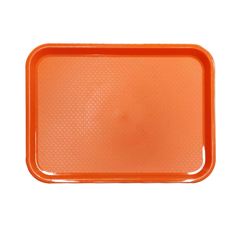 2 rectangular fast food basket polypropylene red-82