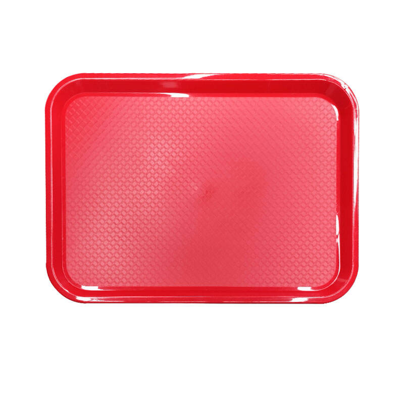 2 rectangular fast food basket polypropylene red-83