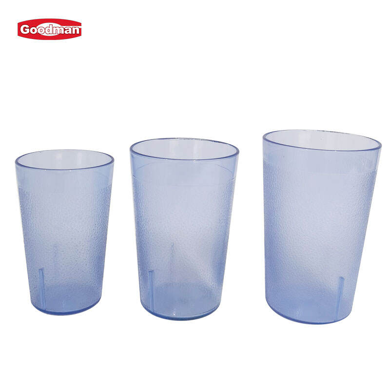 16 oz. Pebbled Tumbler Restaurant Cup, SAN Plastic, Blå, DR3005BU