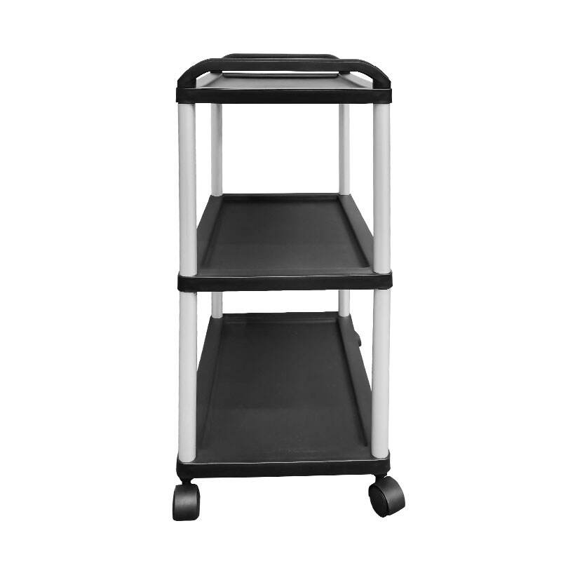 3 Fächer Kleiner Speiseservice, Polypropylen, Schwarz, TR3007, 24,41" x 19,69"
