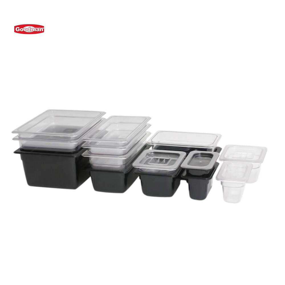 1/3 Size 2 1/2 Deep GN Food Pan, Polypropylene, Black