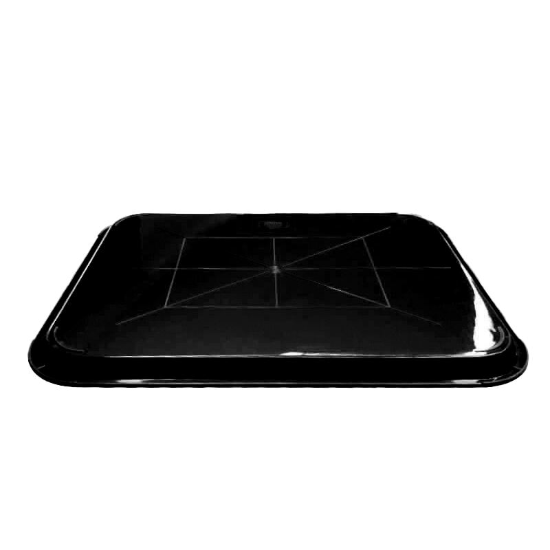 12" x 16" x 3/4” Restaurant Fast Food Tray, Polypropylene, Black, SE3002BK