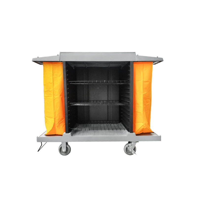 Multifunctional Housekeeping Cart with A  Large Capacity Carbient, Polypropylene, JA3071