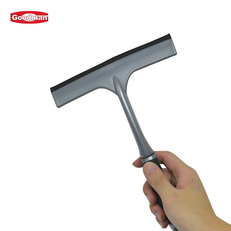 7"  Plastic Window Squeegee With Hanging Loop, Polypropylene, Gray, JA3109