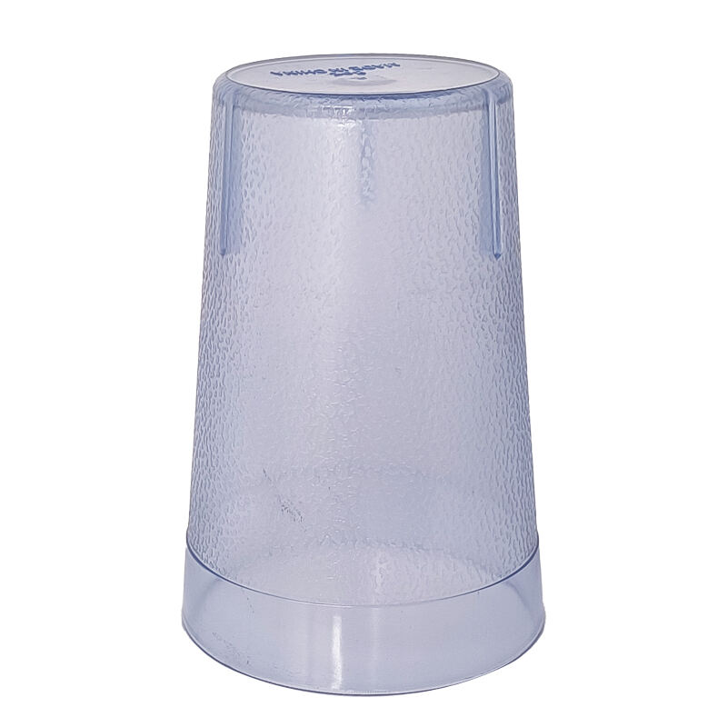 10 oz. Pebbled Tumbler Restaurant Cup, SAN Plastic, Blue, DR3003BU