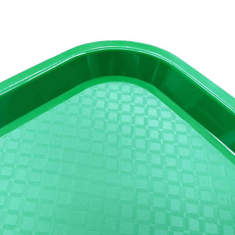 12" x 16" x 3/4” Restaurant Fast Food Tray, Polypropylene, Green, SE3002GN