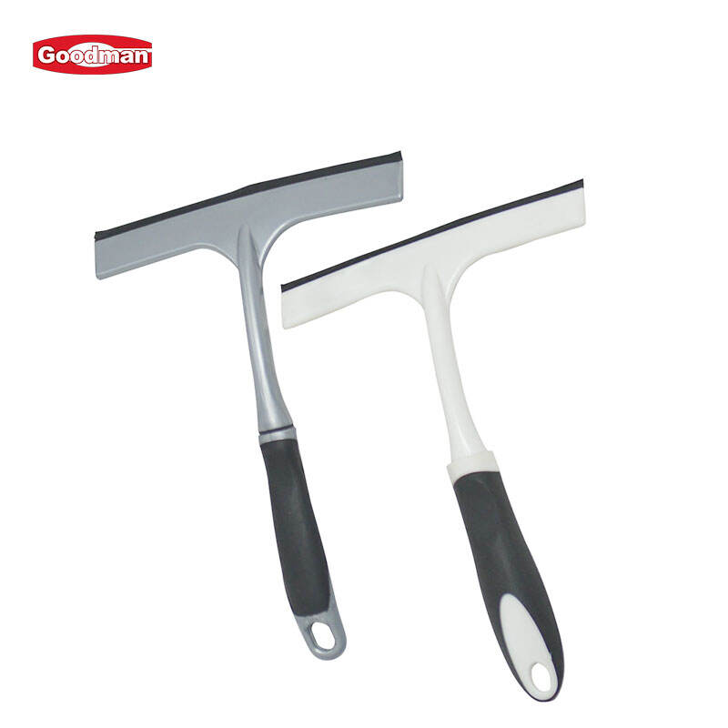 7"  Plastic Window Squeegee With Hanging Loop, Polypropylene, Gray, JA3109