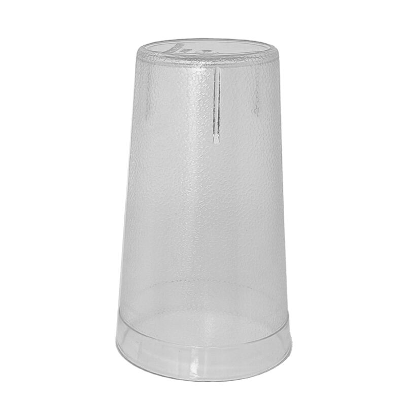 12 oz. Pebbled Tumbler Restaurant Cup, SAN Plastic, Clear, DR3004CL