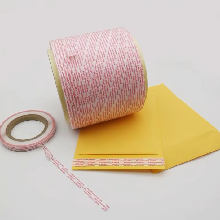 Paper Film Hot Melt Glue Bag Sealing Tape for Envelope Bag Kraft Paper Bag Packaging