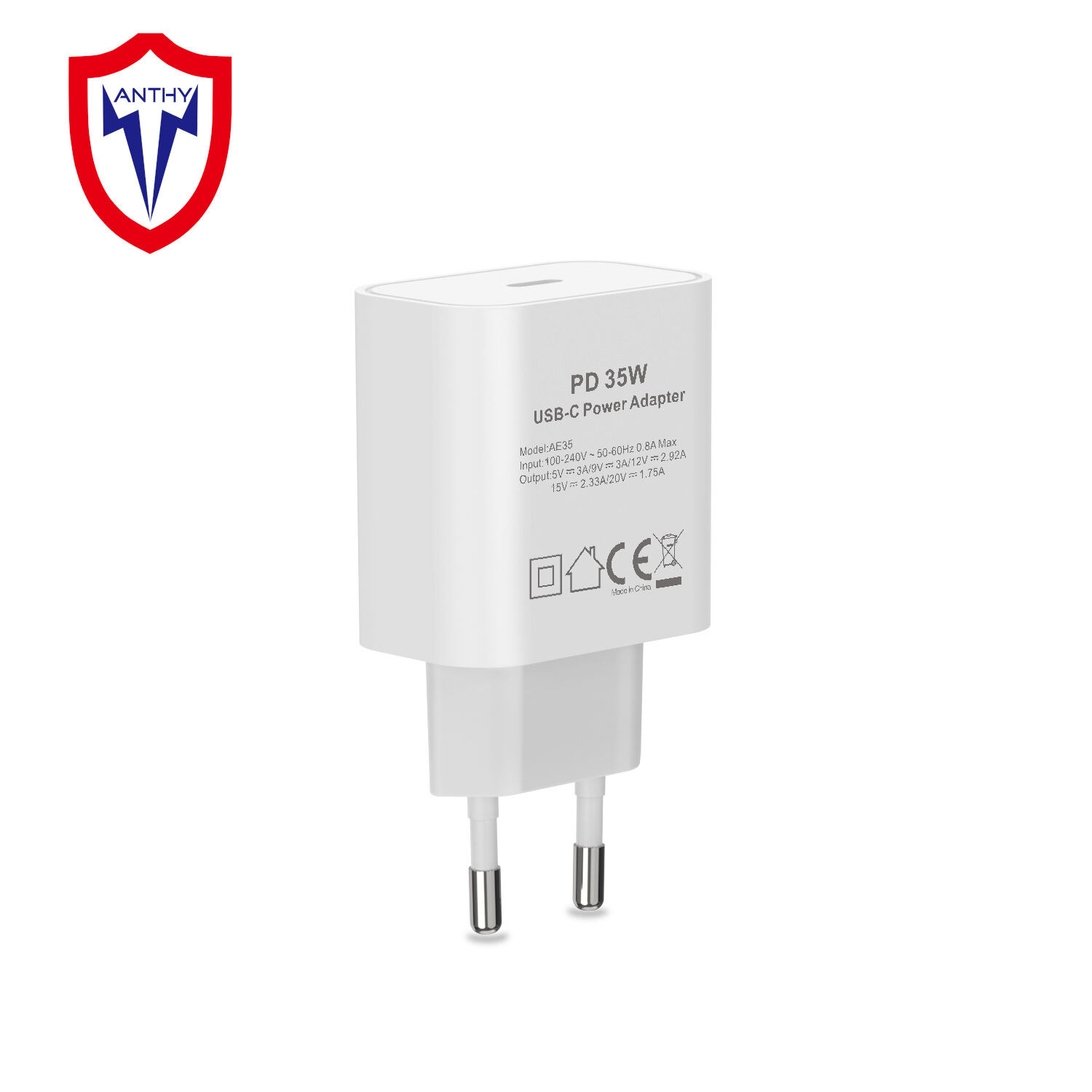 Hot Sales 35W PD Fast Charger USB-C Type-C Wall Charger 
