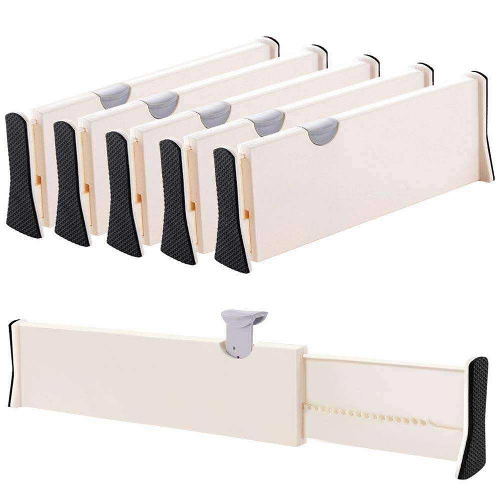 Bedroom Plastic Adjustable Clothes Drawer Divider Expandable Organizer Separators