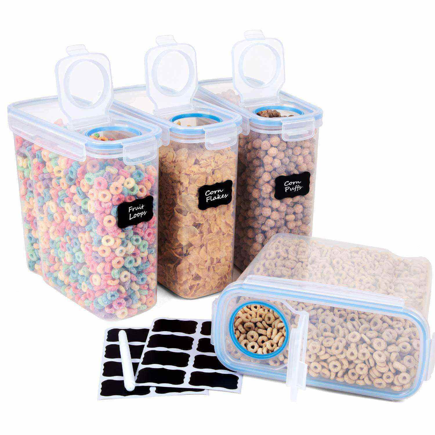 4L Large Kitchen Airtight Food Cereal Storage Container for Pantry