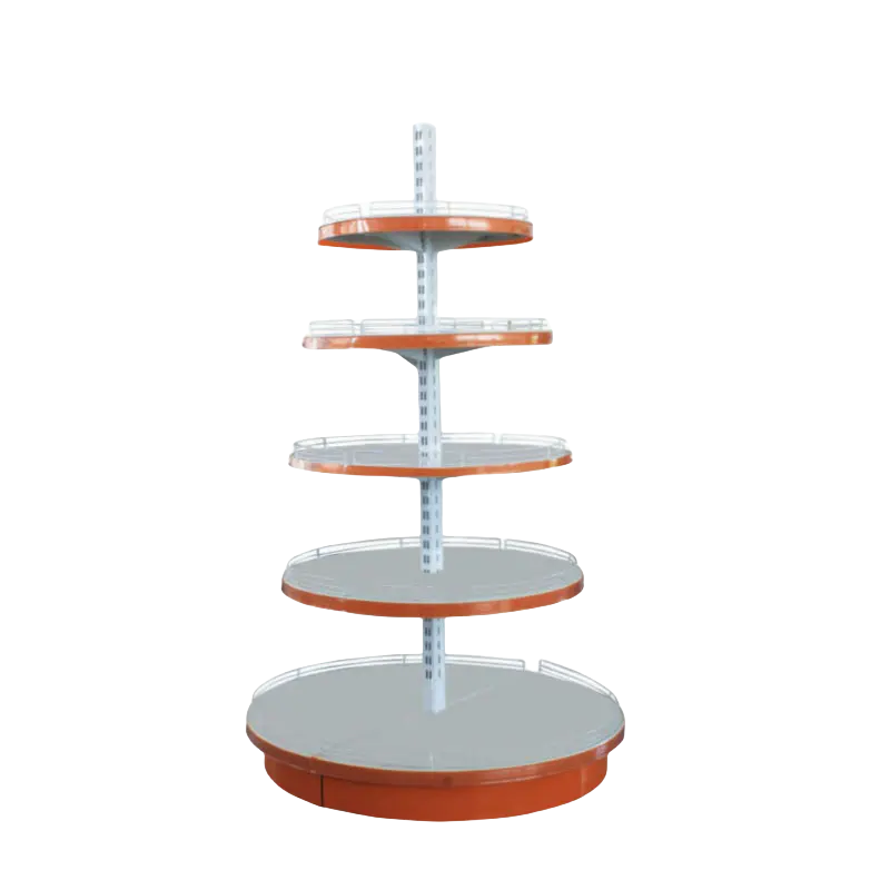 Circular Supermarket Shelf Snack Display Rack YD-S012