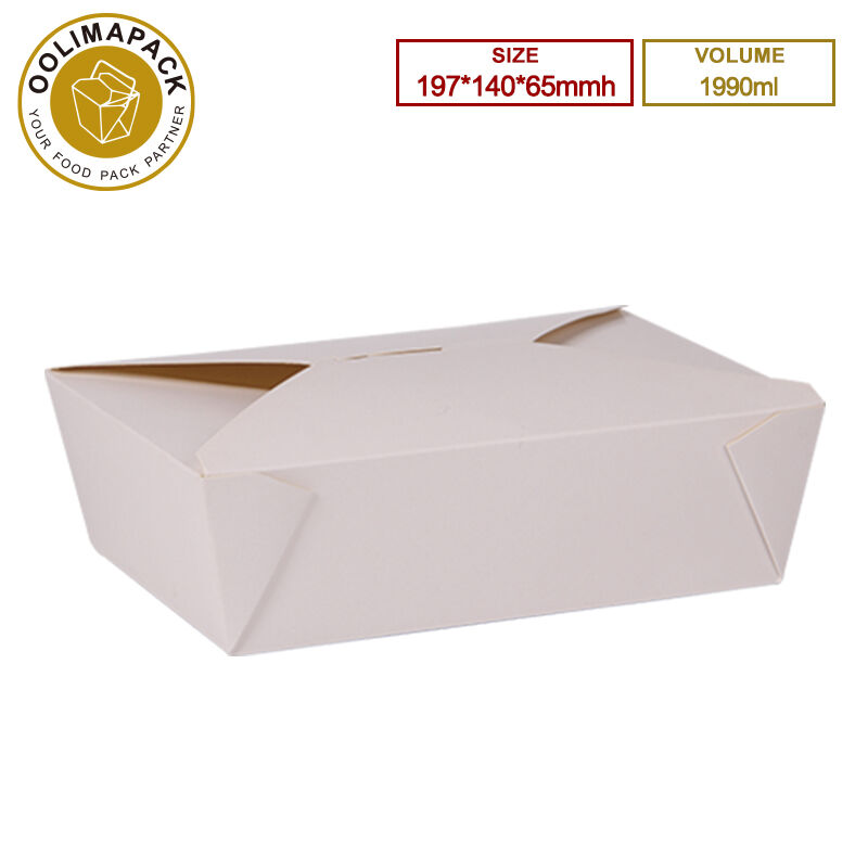 197*140*65mmh Bijela 1990 ml kutija za uzimanje