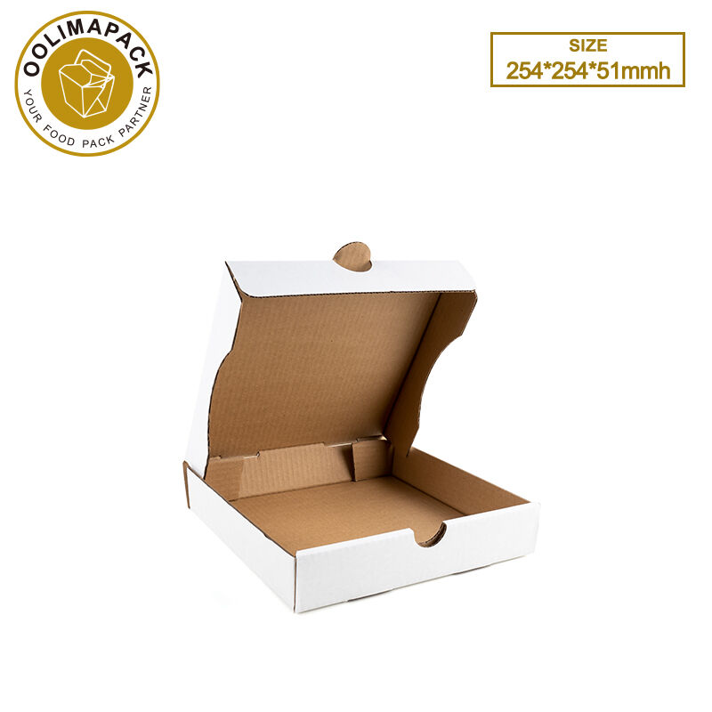 254*254*51mmh Bijela B-Flute Pizza Box