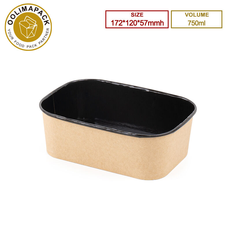 172*120*57mmh 750 ml правоугаони контејнер за храну
