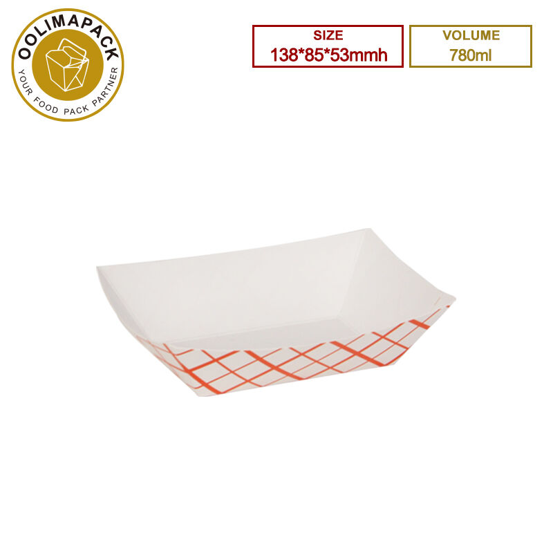 138*85*53mmh 780ml Tisk linije za pladnje za hranu