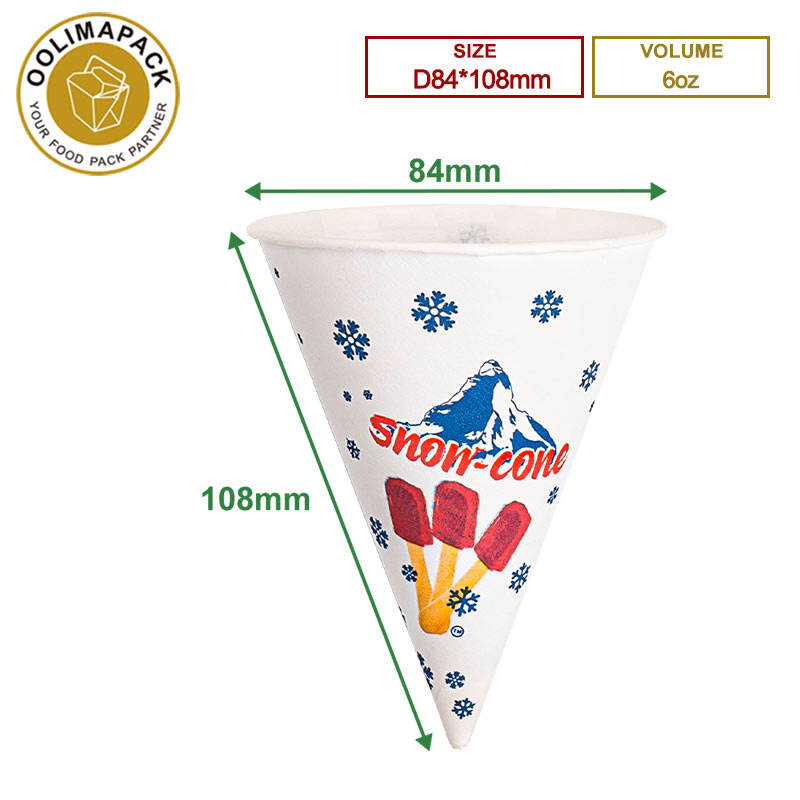 6oz kugličasti papirni šalica