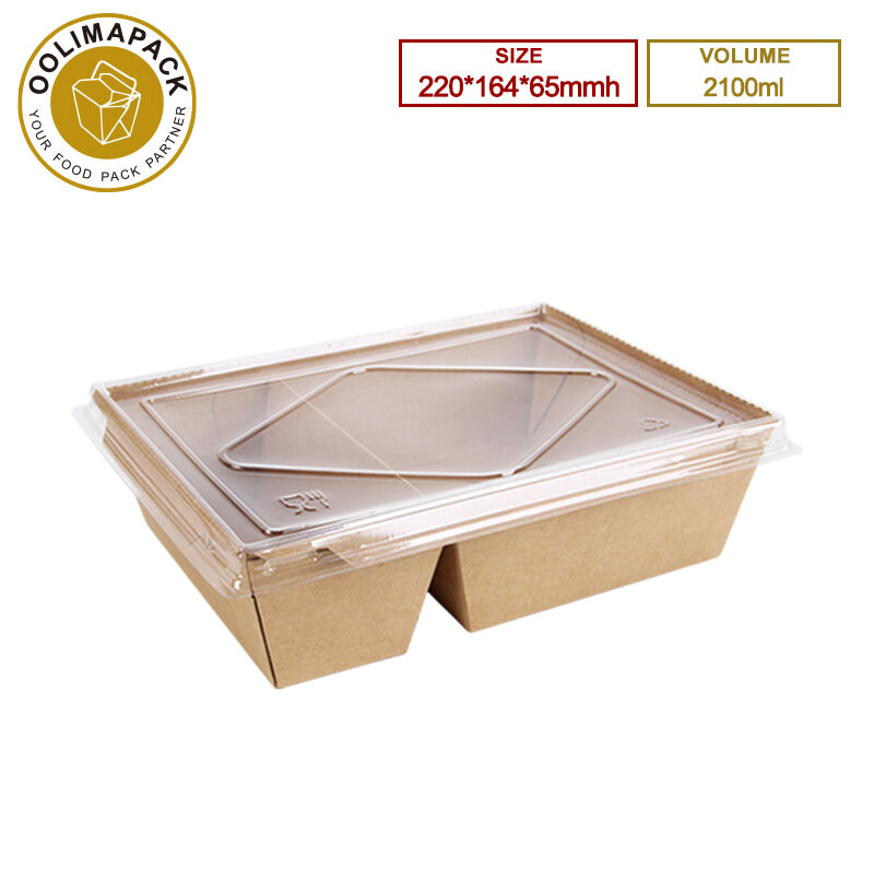220*164*65mmh 2100 ml kutija za uzimanje s poklopcem