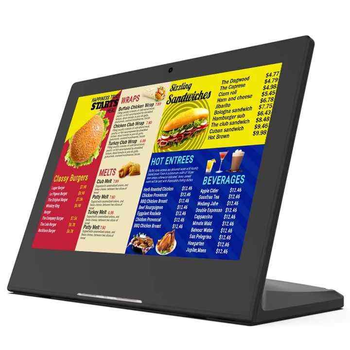 13,3 inch rk3566 menu android tablet l-type restaurant bestellen tablets