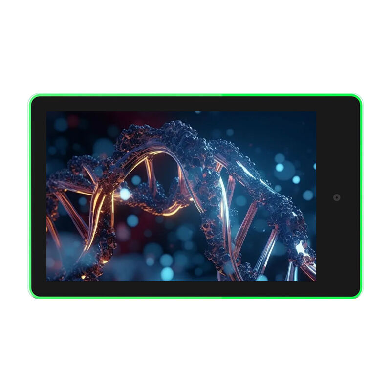 แท็บเล็ตสำหรับจองห้องประชุมระบบ Android 10 ขนาดหน้าจอ 10.1 นิ้ว RK3399 แบบติดผนัง มี NFC และระบบไฟ LED รอบตัวเครื่องรองรับการประชุม