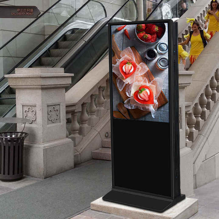 49 inch floor stand type with android LCD advertising machine