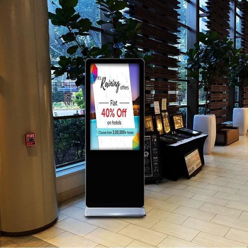 50 Inch Floor Standing Advertising Machine Touch Screen Interactive Panel Digital Signage for Shopping Malls and Retail 