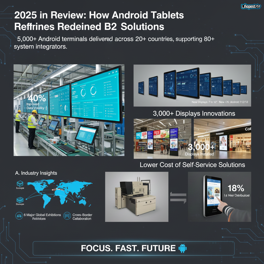 η ανασκόπηση του 2025: Πώς οι πίνακες με Android αναδιαμόρφωσαν τις λύσεις B2B