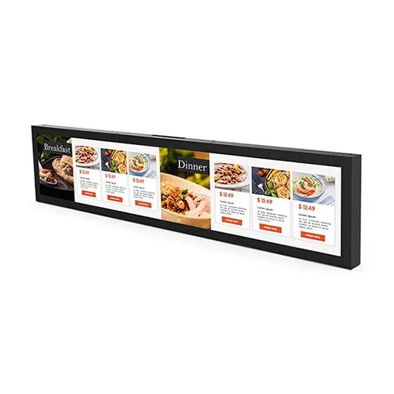 19 Inch Wall Mounted Bar-Type Advertising Machine 1920x360 Android Tablet