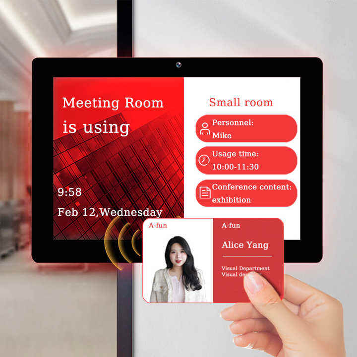 14Inch RK3568 meeting room reservation system android tablet surrounding LED light