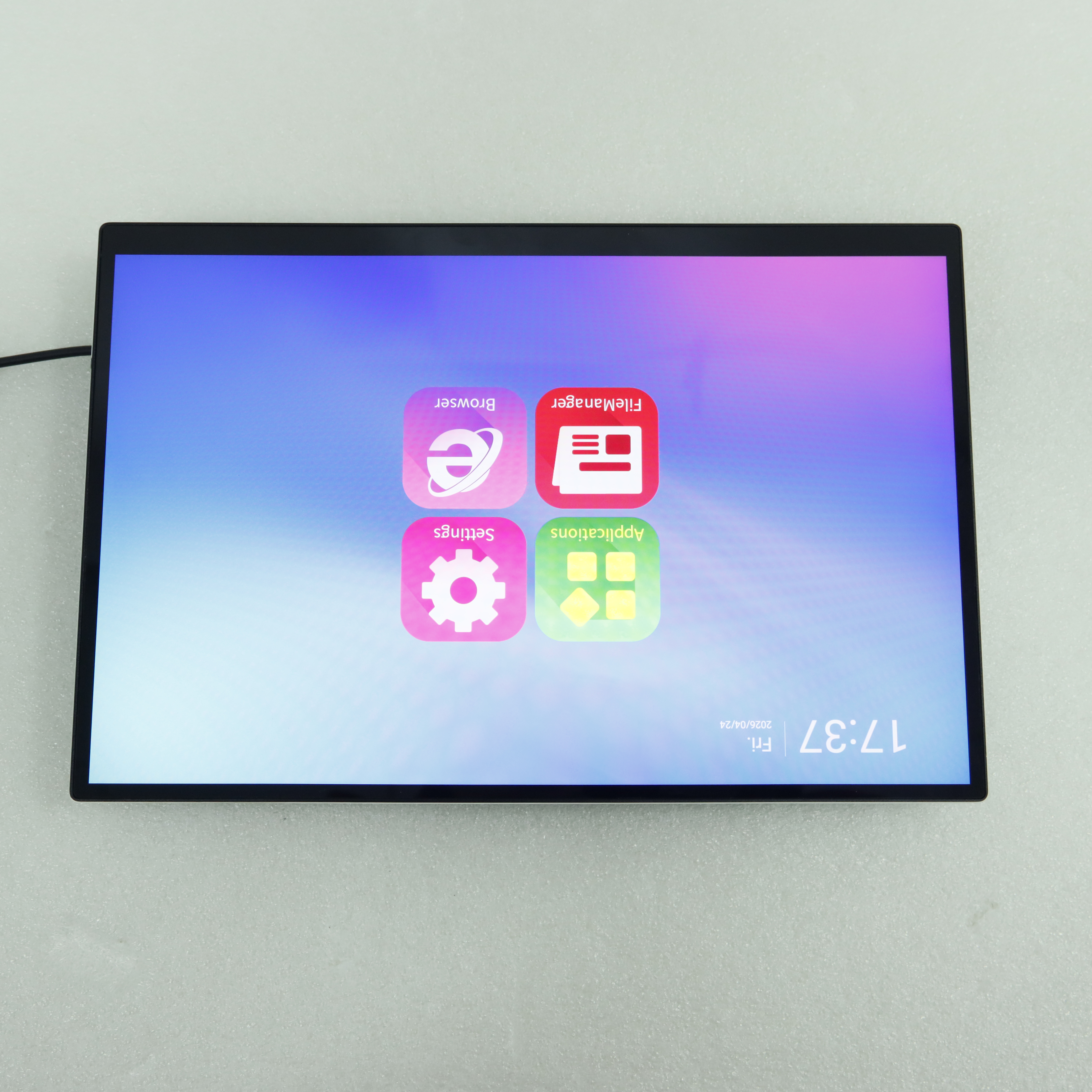 wall mount 13.3inch 1920x1080 android tablet pc POE NFC RJ45 4GB 32GB school hotel conference room digital signage display