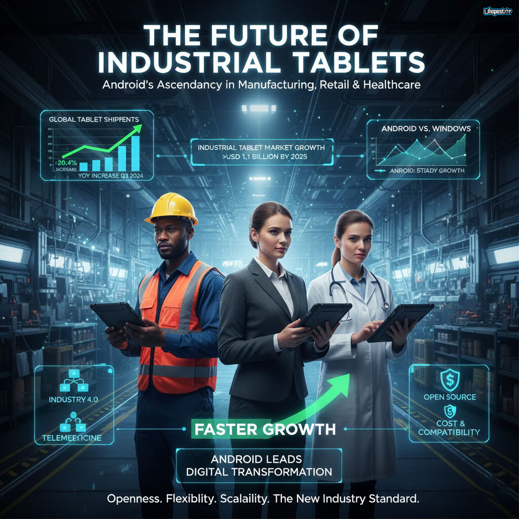 Παγκόσμιες Τάσεις Αγοράς των Βιομηχανικών Πινάκων Android: Από τη Βιομηχανία έως το Έξυπνο Λιανικό Εμπόριο