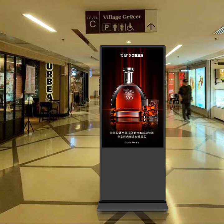 55inch floor standing indoor lcd advertising playing totem digital signage