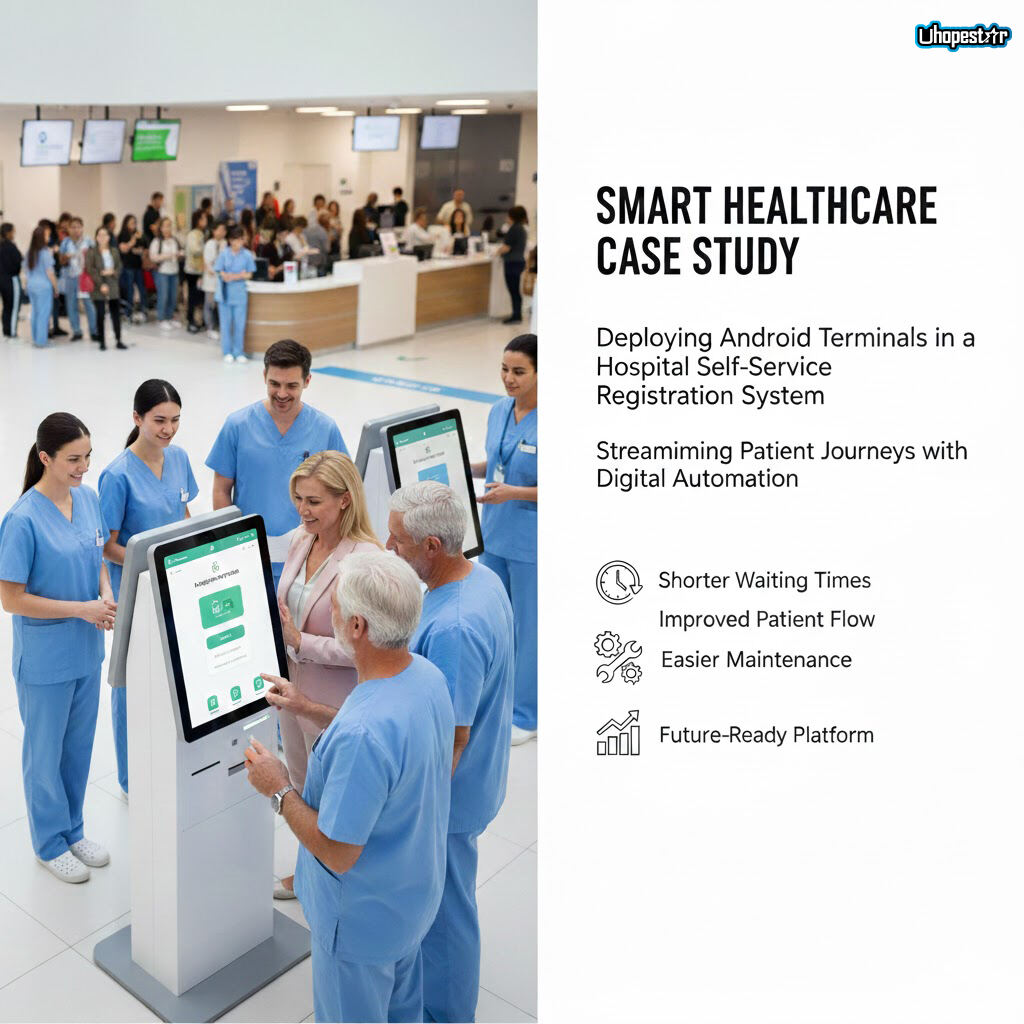 Studie případu chytrého zdravotnictví: Nasazení terminálů s Androidem v samoobslužném registračním systému nemocnice