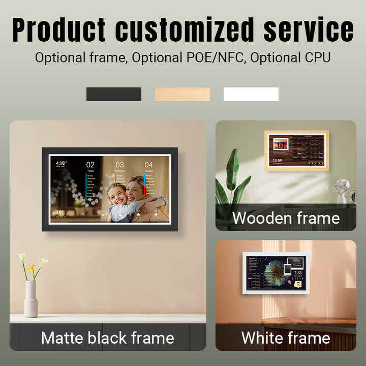 Large Size 43Inch Wall Mounting Advertising Touch Monitor Digital Signage