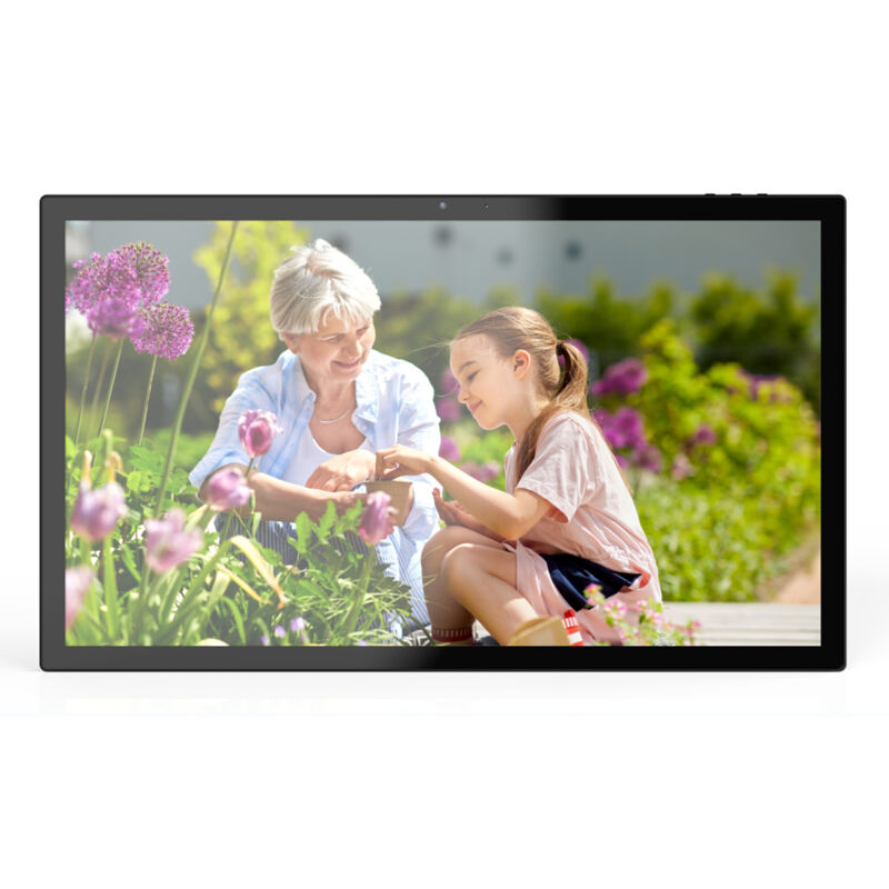 15.6inch wall mount smart office hotel schedule meeting room booking android tablet pc with  LED light bar