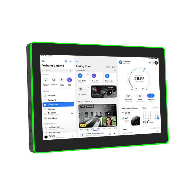 13.3Inch Wall Mounted Conference Room Tablet NFC/RFID POE  Commercial Android Tablet Surrounding Led Light