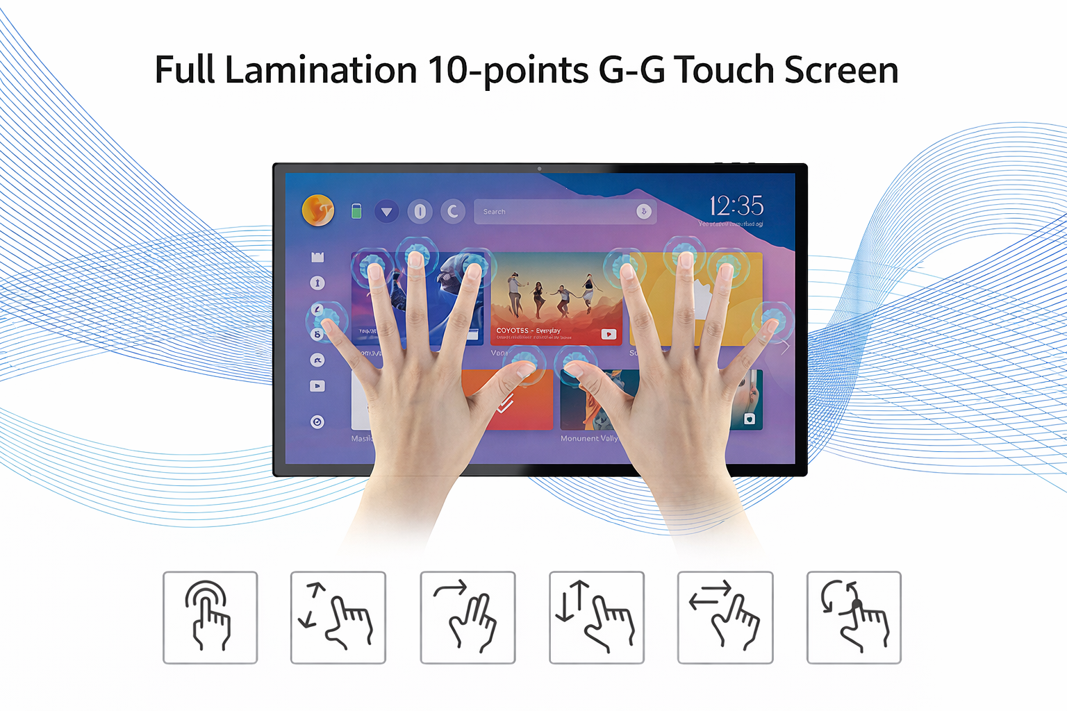 156 inch digital menu board for coffee shops and restaurants  interactive indoor advertising machine-2