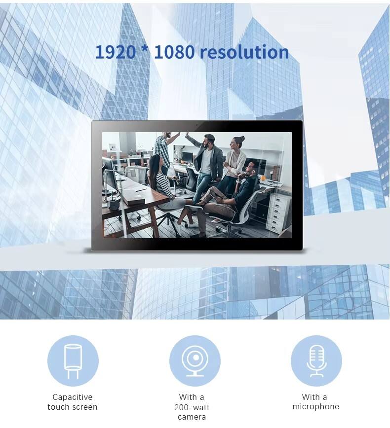 تبلت رایانه اندروید 24 اینچ نصب‌شده روی دیوار برای علائم تبلیغات تجاری، نمایشگر پوستر، تابلو منوی رستوران